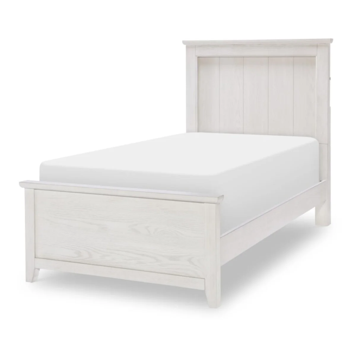 Complete Panel Bed Twin Youth Beds Bleached Linen 4