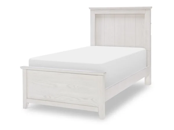 Complete Panel Bed Twin Youth Beds Bleached Linen