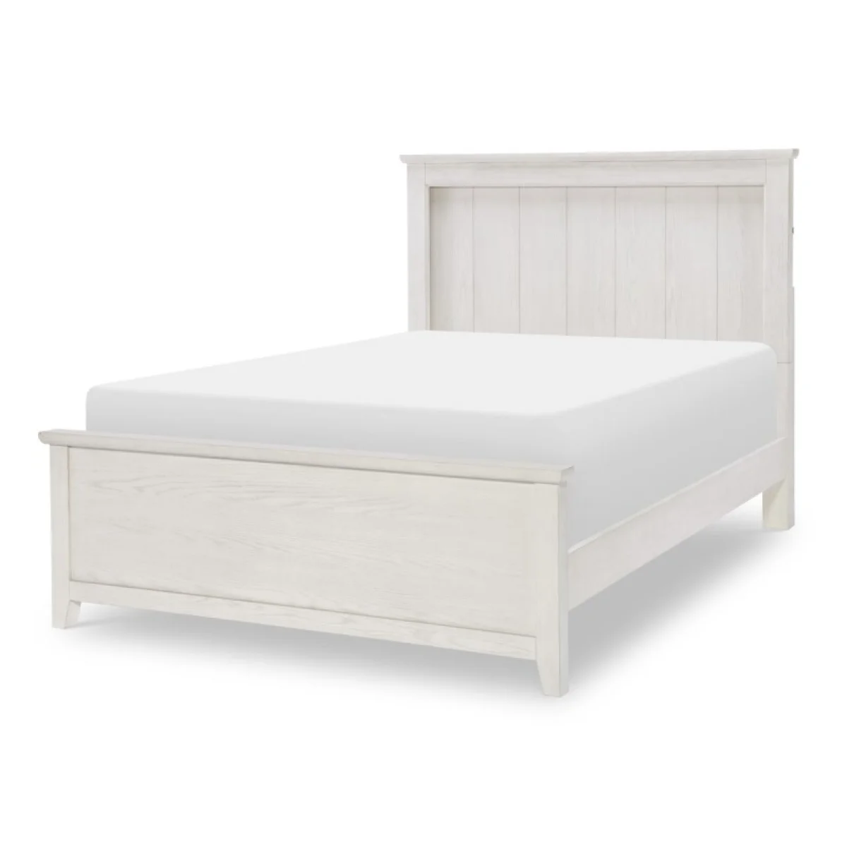Complete Panel Bed Full Youth Beds Bleached Linen 4