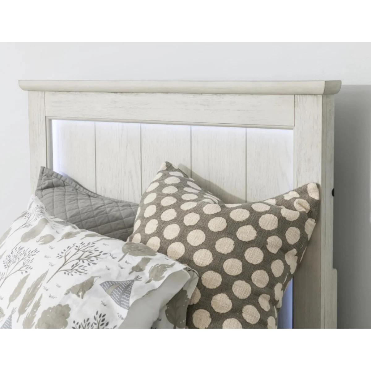 Complete Panel Bed Full Youth Beds Bleached Linen 9