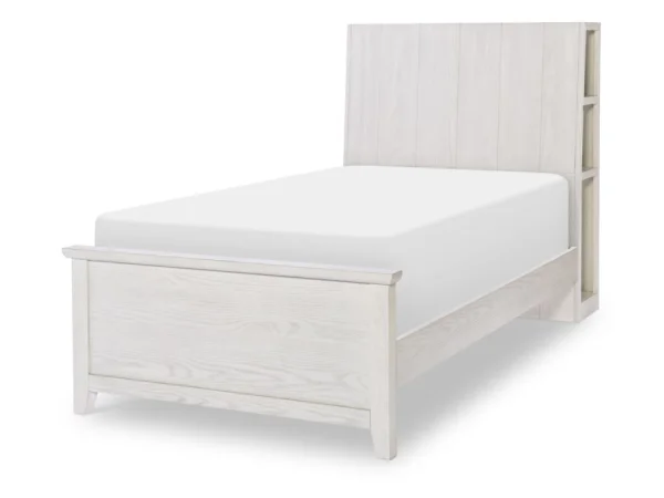 Complete Bookcase Bed Twin Youth Beds Bleached Linen