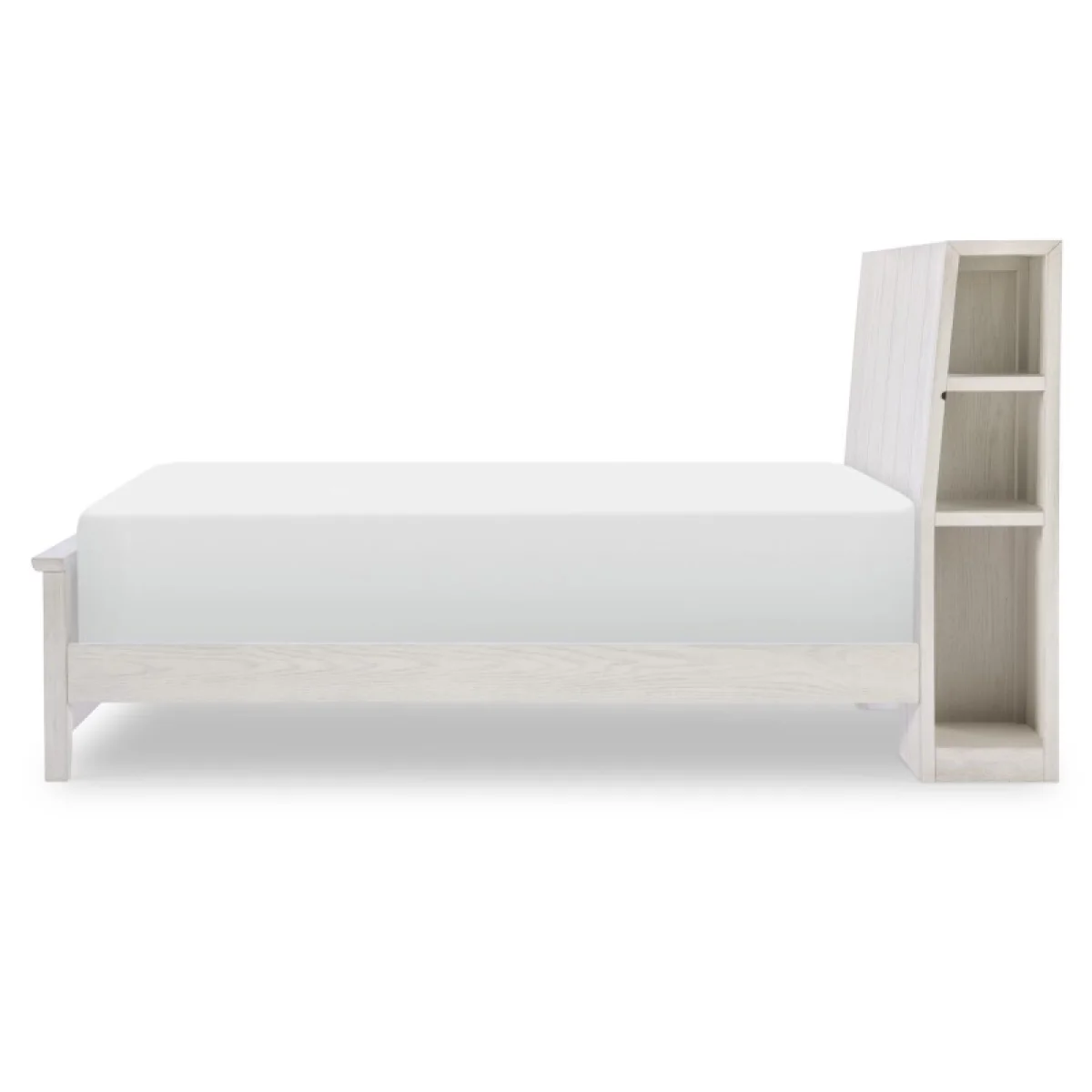Complete Bookcase Bed Twin Youth Beds Bleached Linen 6