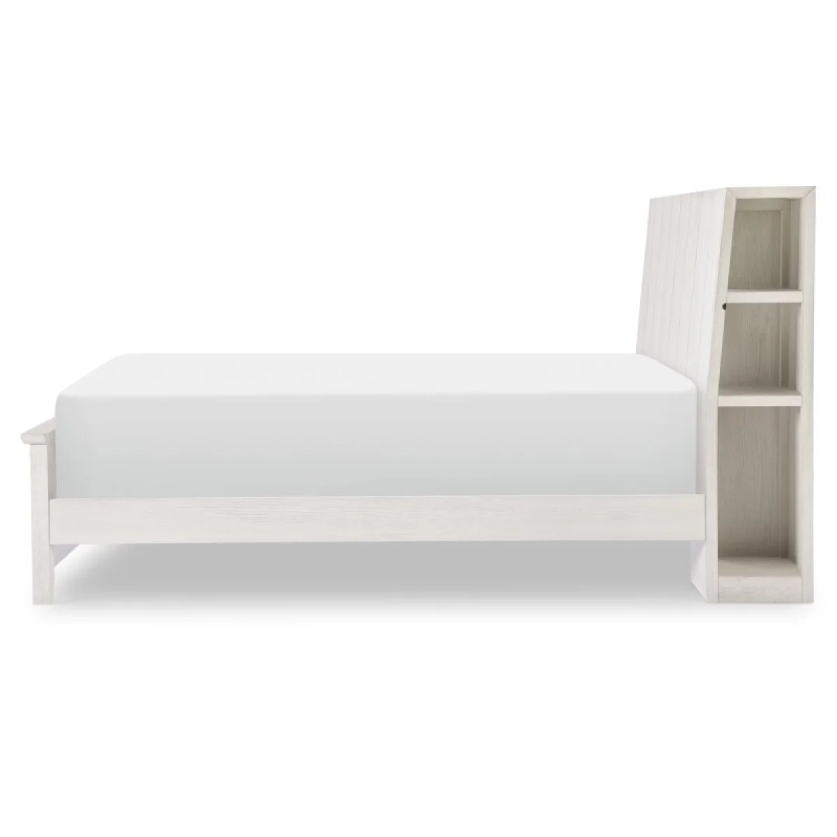 Complete Bookcase Bed Full Youth Beds Bleached Linen 6