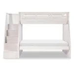 Complete Twin Over Full Bunk Bed Youth Beds Bleached Linen 14