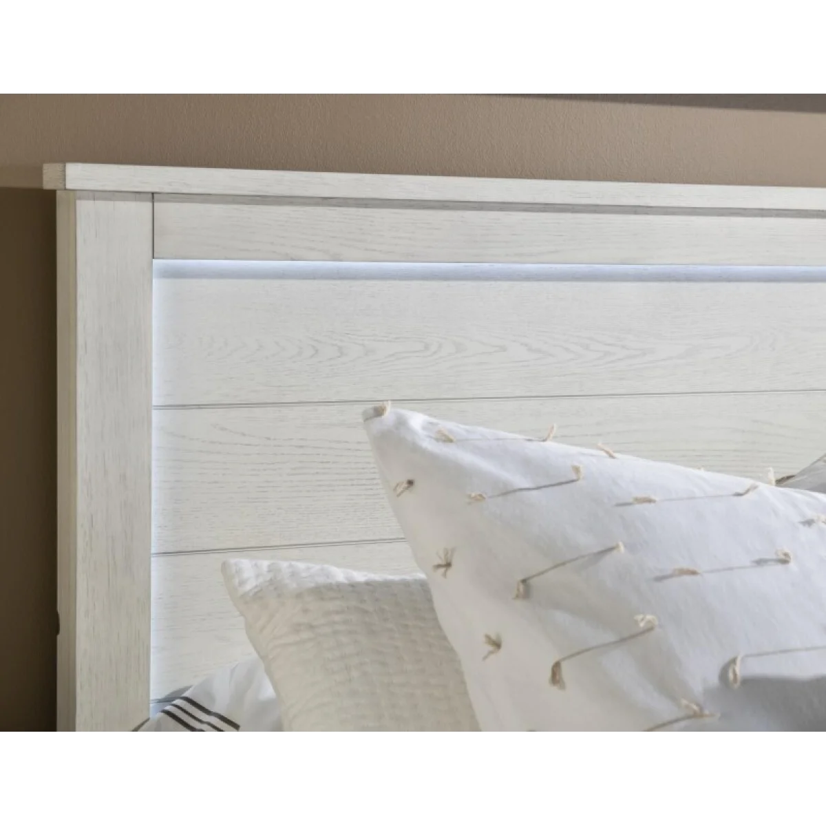 Complete Twin Panel Bed Youth Beds Bleached Linen 9