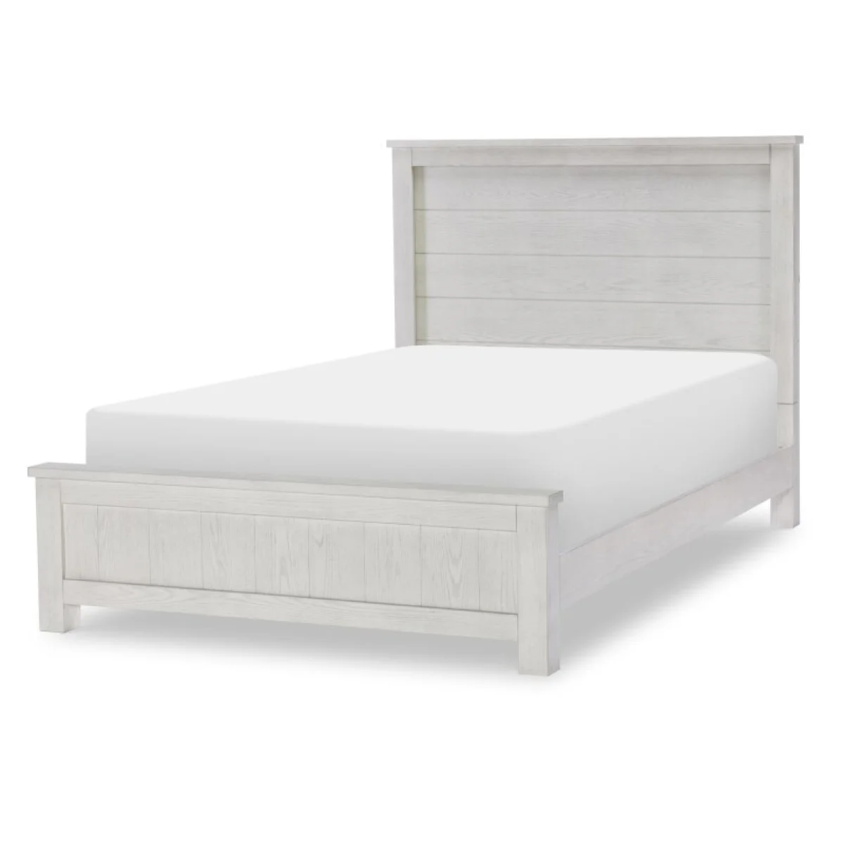 Complete Full Panel Bed Youth Beds Bleached Linen 4