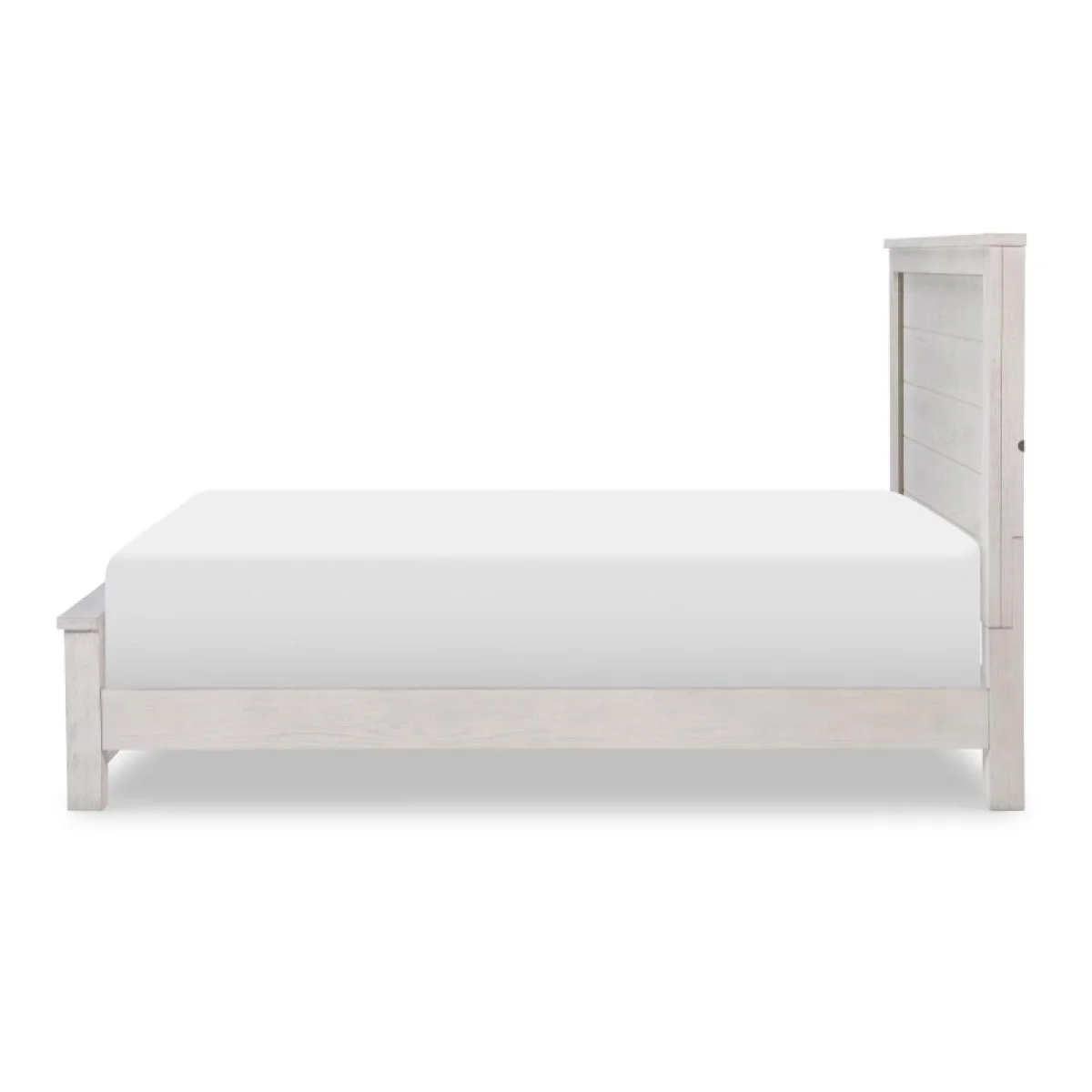 Complete Full Panel Bed Youth Beds Bleached Linen 7