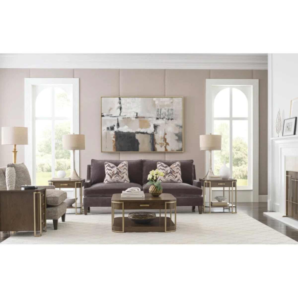 Emerit Square Coffee Table W/casters Cocktail & Coffee Tables Brown 6