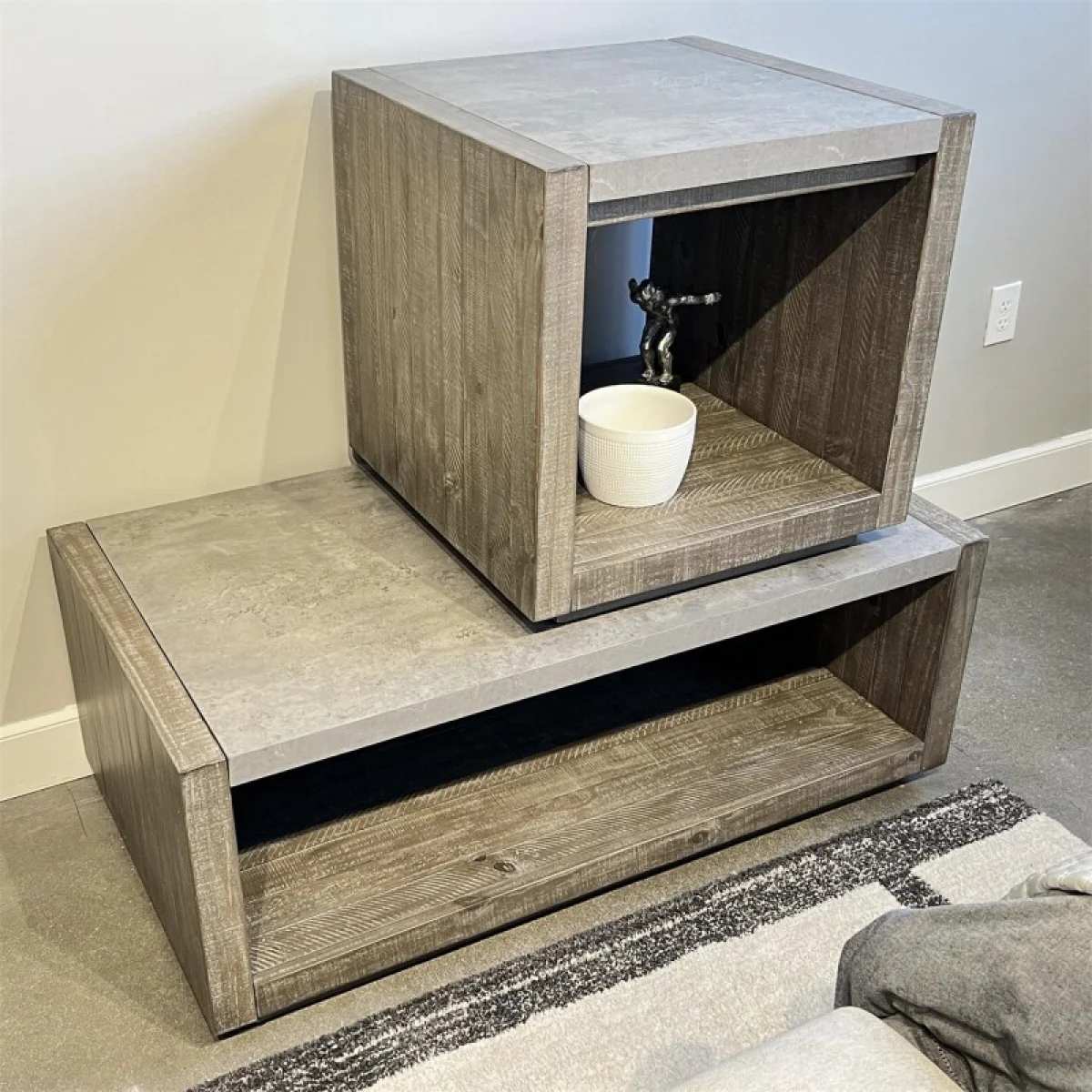 Rectangle Cocktail Table Cocktail & Coffee Tables Brown 4