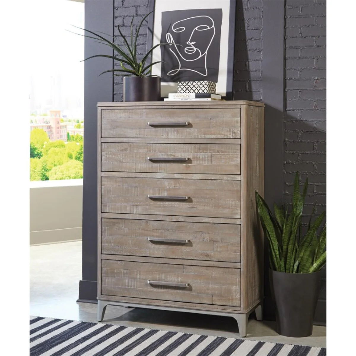 5-drawer Chest Chests Brown 4