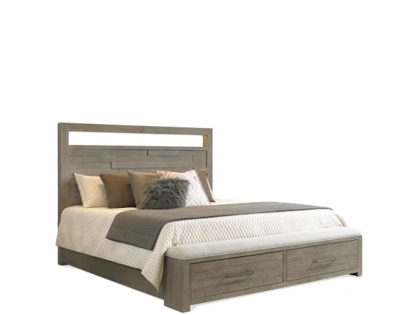 Storage Mirror Weathered Oak Finish Bedroom Mirrors Brown 17