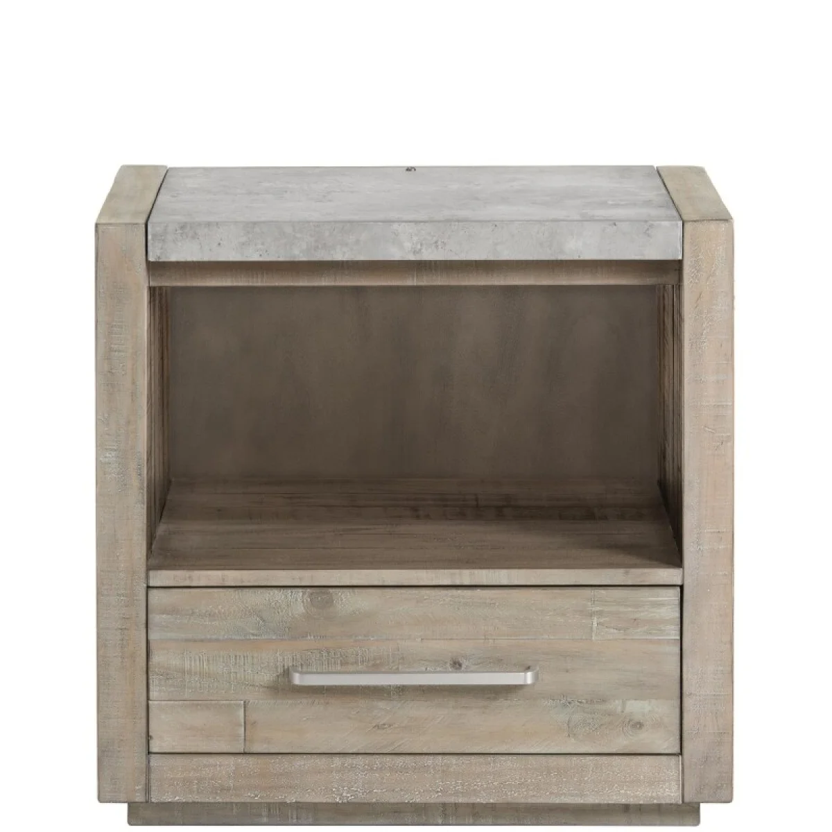 1-drawer Nightstand Nightstands Gray 6