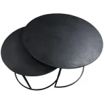 Round Nesting Cocktail Cocktail & Coffee Tables Antique Charcoal 20