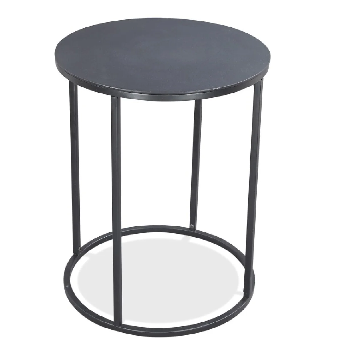 Round End Table End tables Antique Charcoal 6