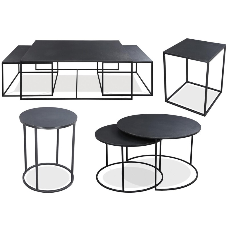 Square End Table End tables Antique Charcoal 4 Square End Table End tables Antique Charcoal 4