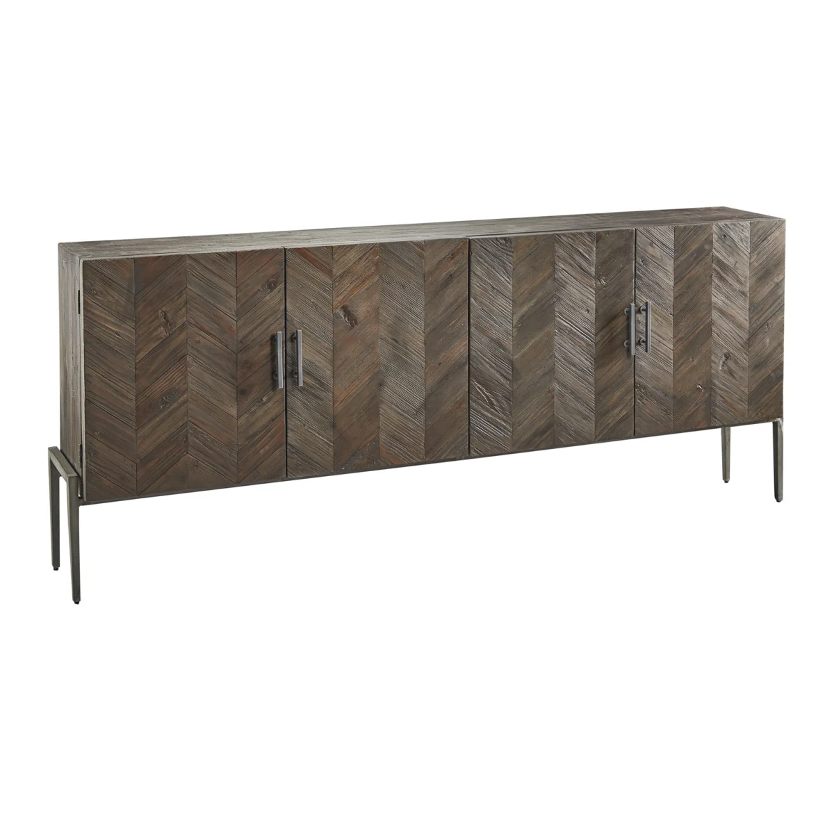 Van Pelt Narrow Sideboard Dining Storage Brown 4