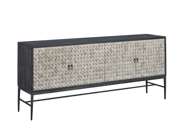 Radius 66″ Console Entertainment Stands Alabaster 19
