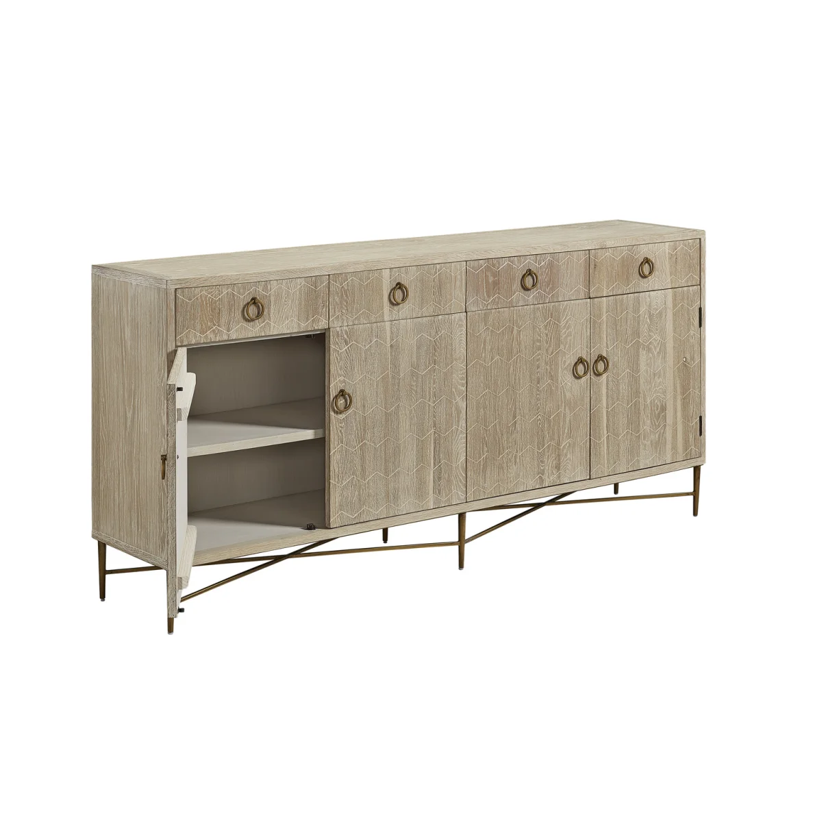 Emiko Four Drawer Server Accent Furniture Accent Furniture 6