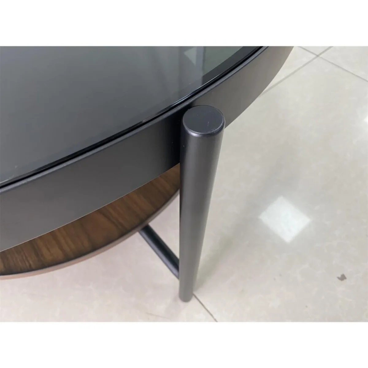 Round Cocktail Table Cocktail & Coffee Tables black 11