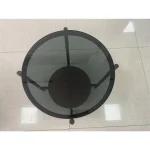 Round End Table End tables black 19