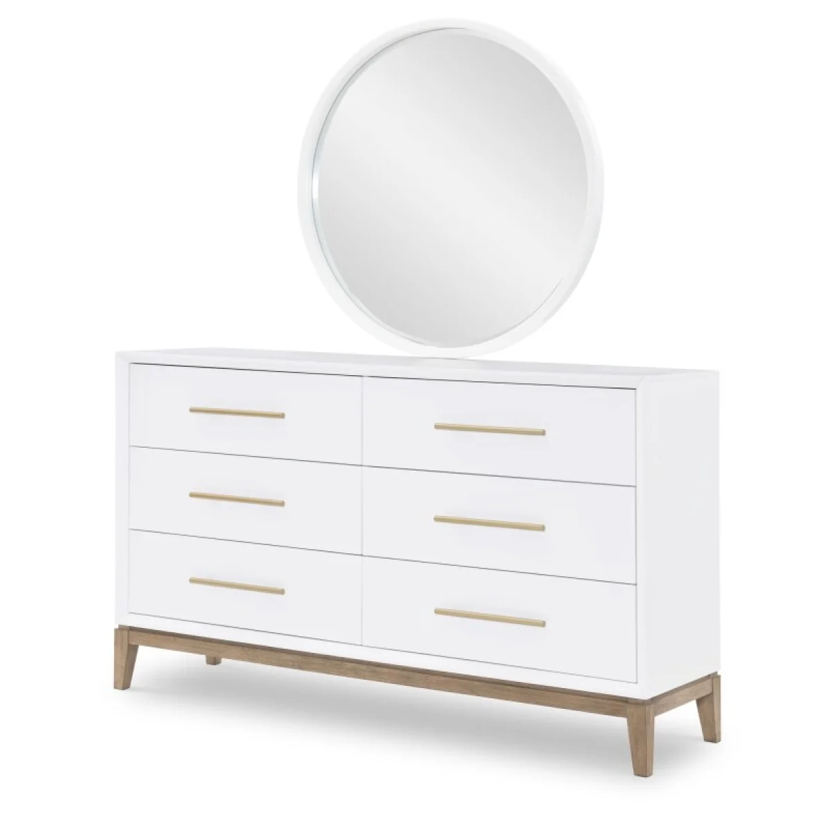 Dresser Dressers Cloud White And Desert Oak 6
