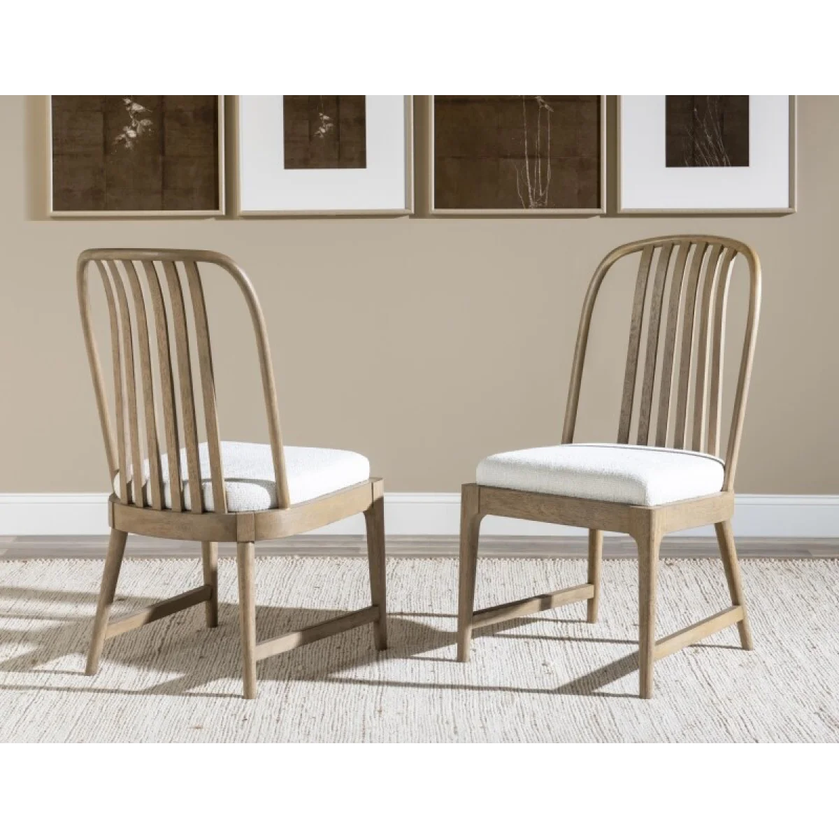 Spindle Back Side Chair Chairs & Benches Brown 7