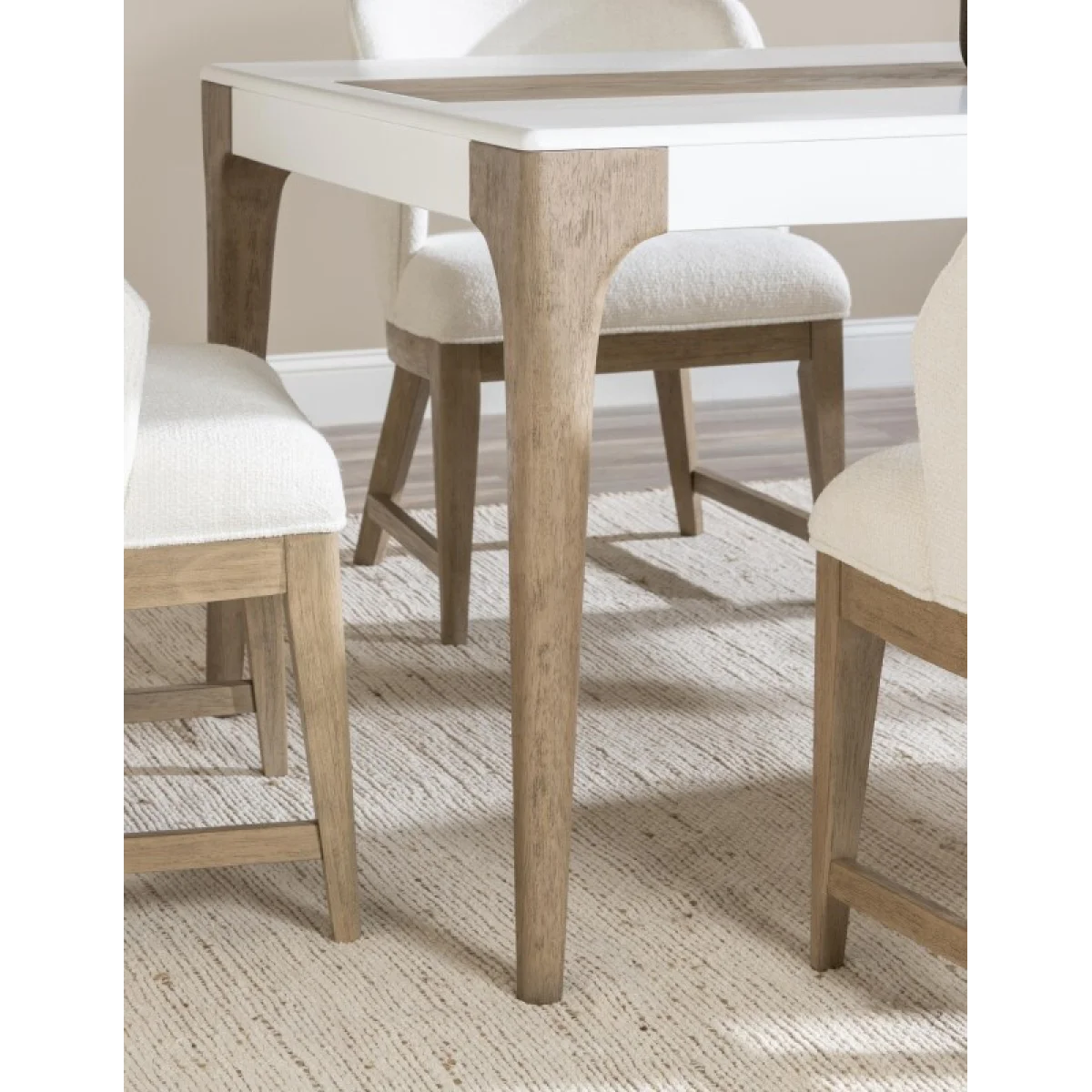 Rectangular Dining Table Dining Tables Cloud White And Desert Oak 12