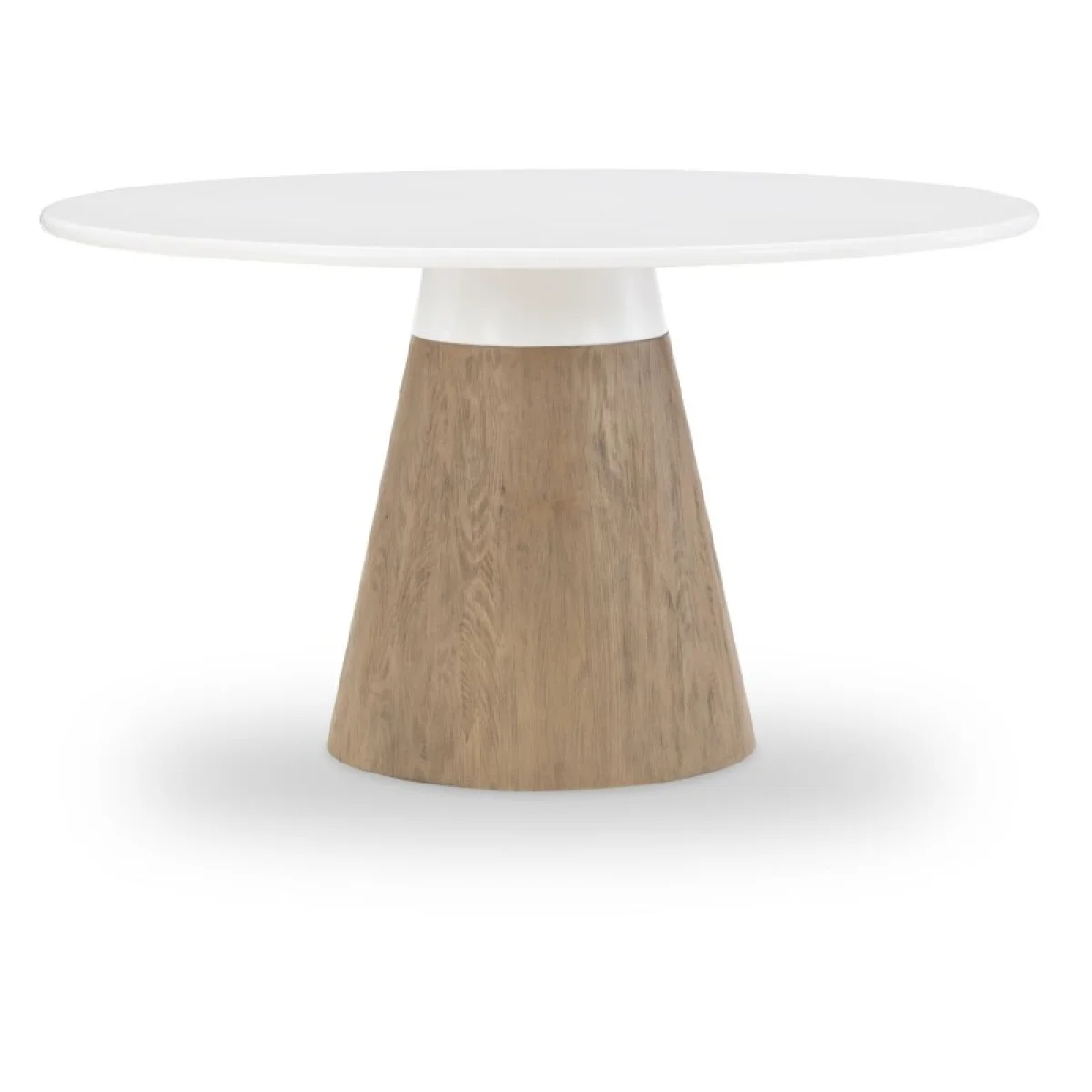 Complete Round Dining Table Dining Tables Cloud White And Desert Oak 4