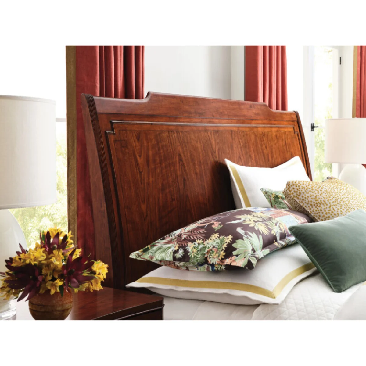 Addison Helmuth Cal-king Sleigh Bed – Complete Beds American Drew 6