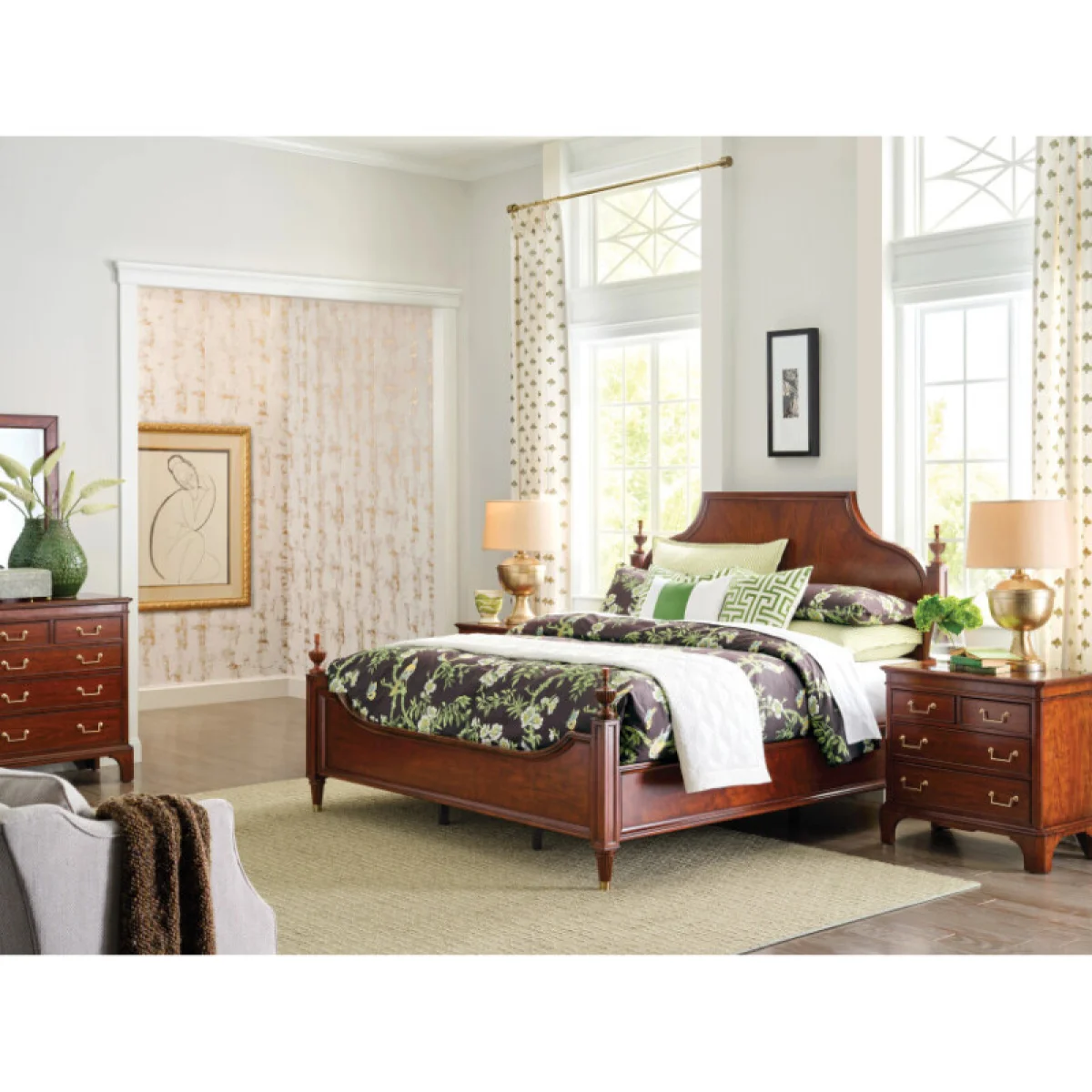 Addison Duncan Cal-king Poster Bed – Complete Beds American Drew 6