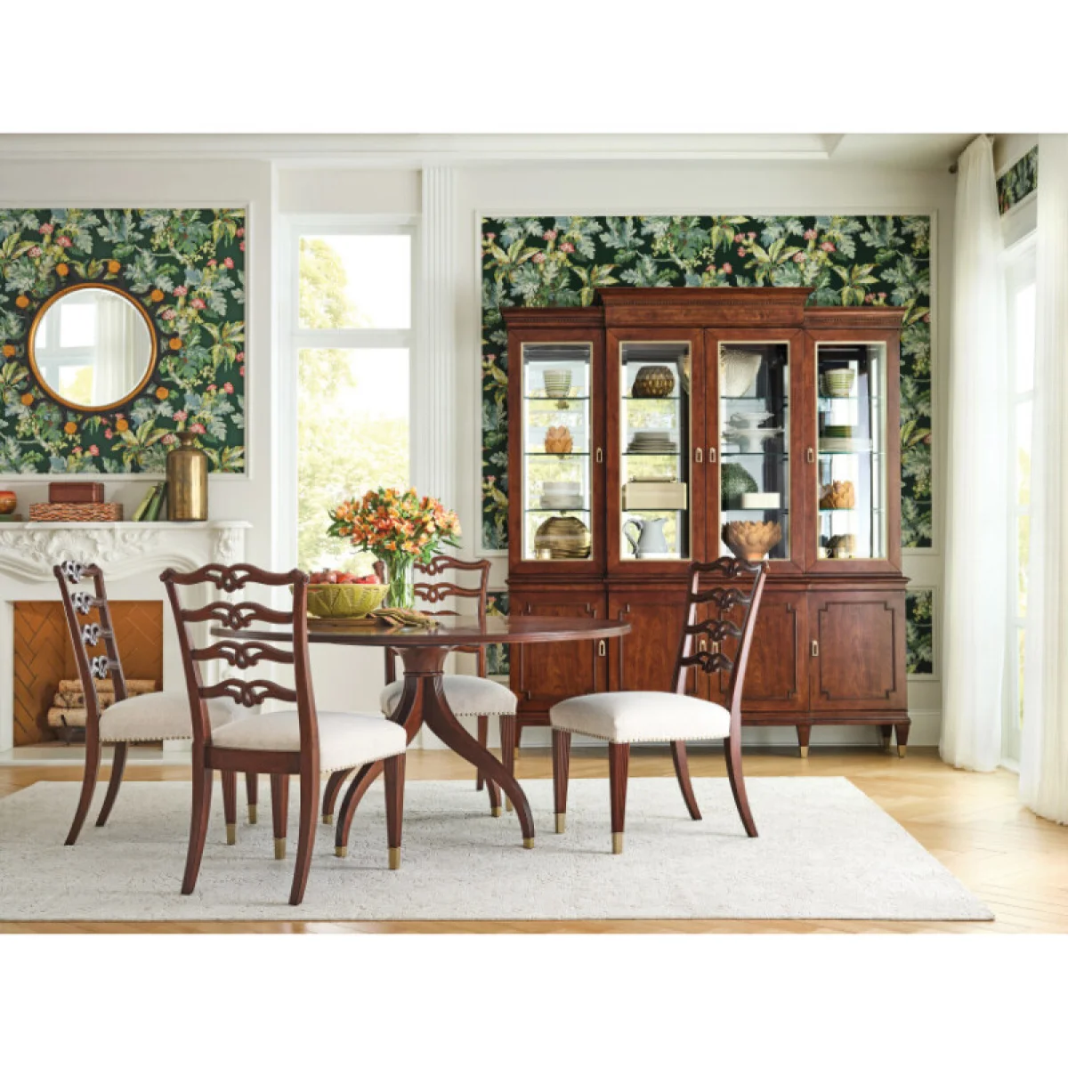 Addison Meyers Round Dining Table – Complete Dining Tables American Drew 6