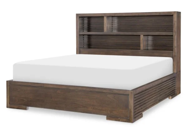 Complete Bookcase Queen Panel Bed 5/0 Beds Beds