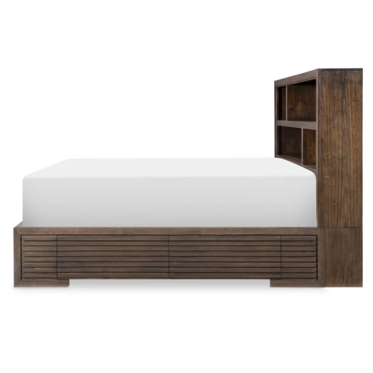 Complete Bookcase Bed W. 1 Side Storage Queen 5/0 Beds Beds 7