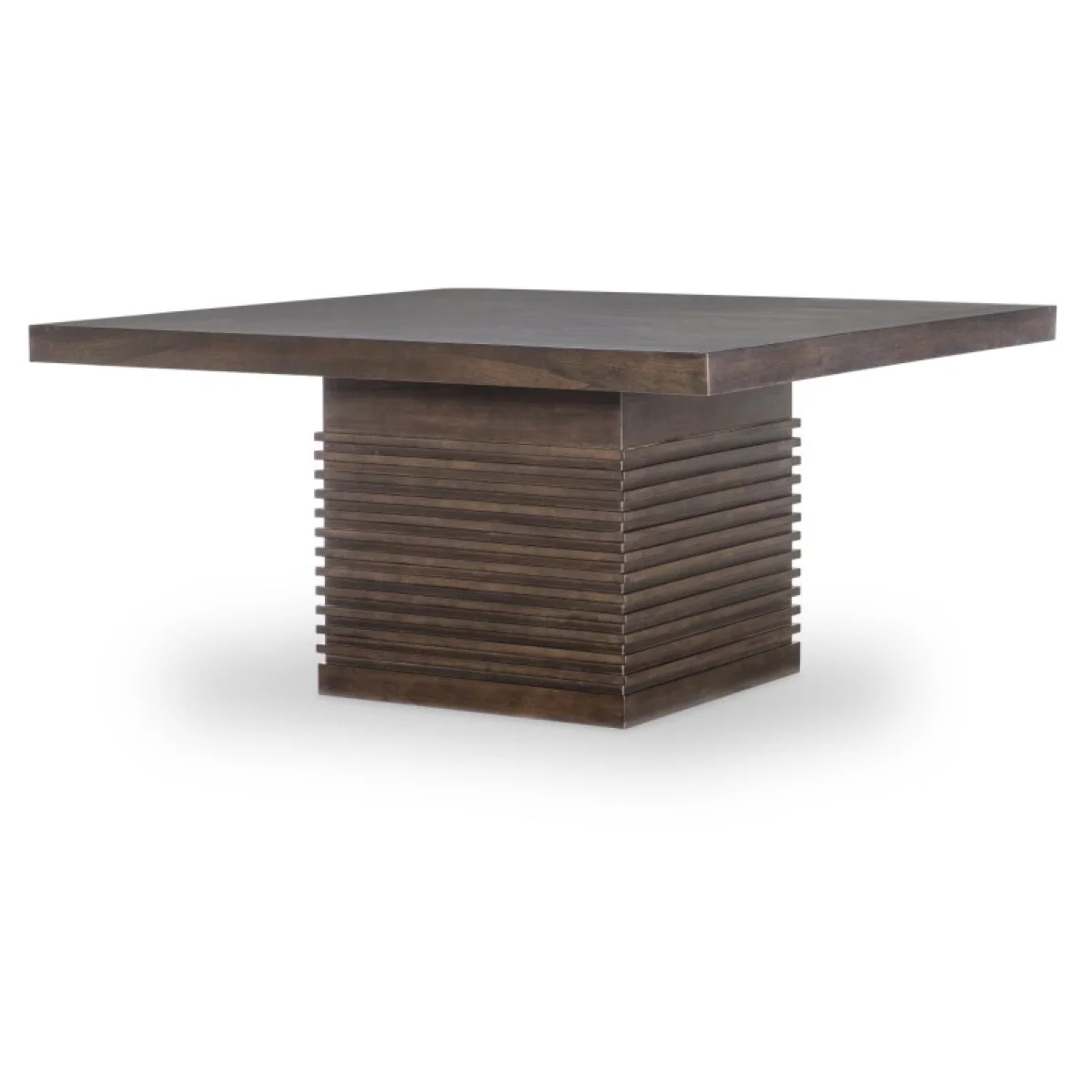 Complete Square Pedestal Table Dining Tables Brown 4