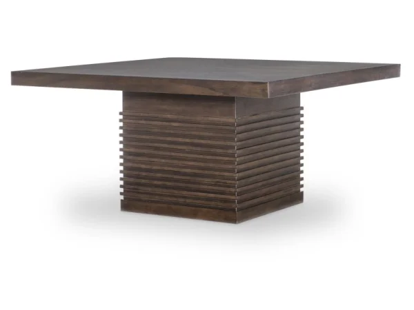 Complete Square Pedestal Table Dining Tables Brown