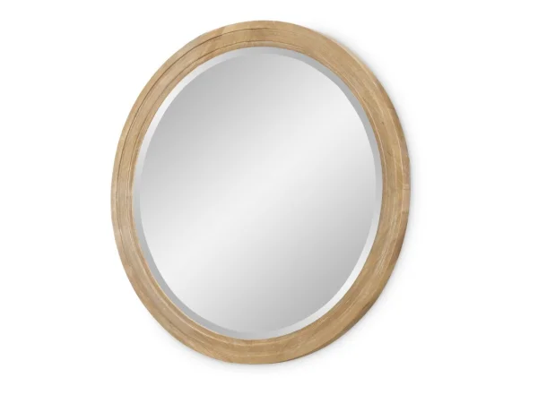 Round Mirror Bedroom Mirrors Aged Driftwood 4
