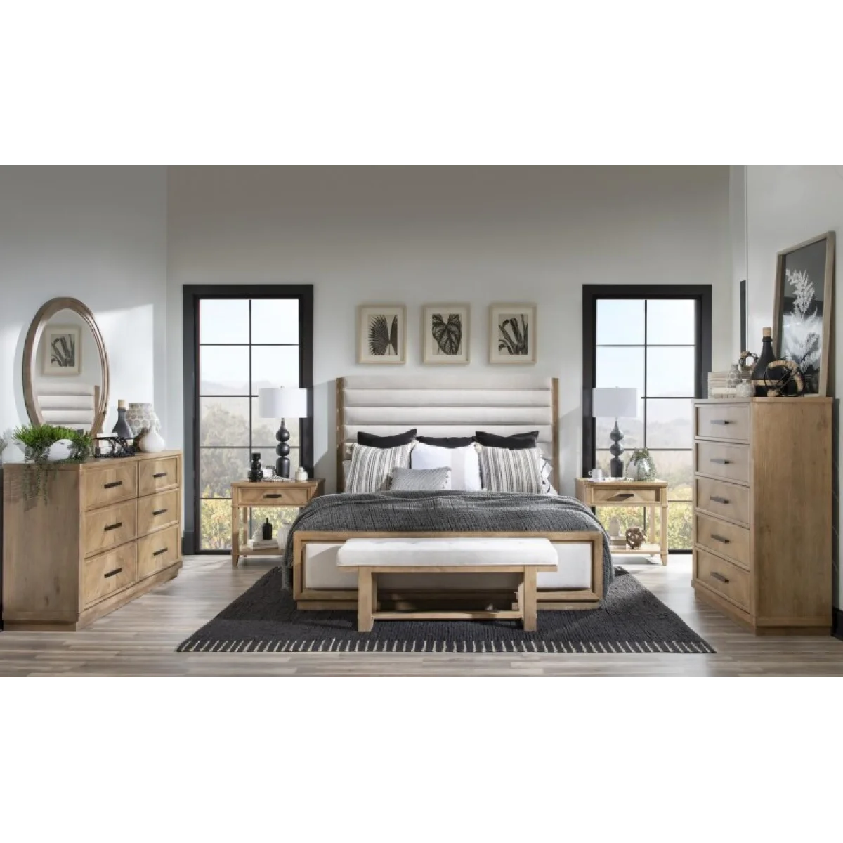 Round Mirror Bedroom Mirrors Aged Driftwood 9