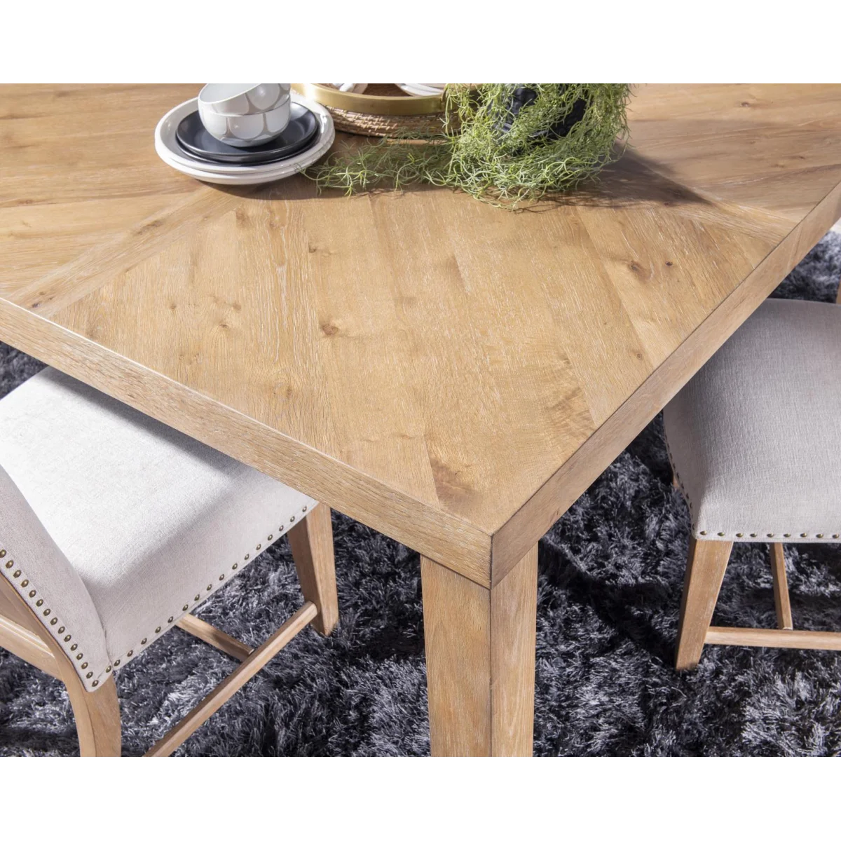 Square Dining Table Dining Tables Aged Driftwood 9