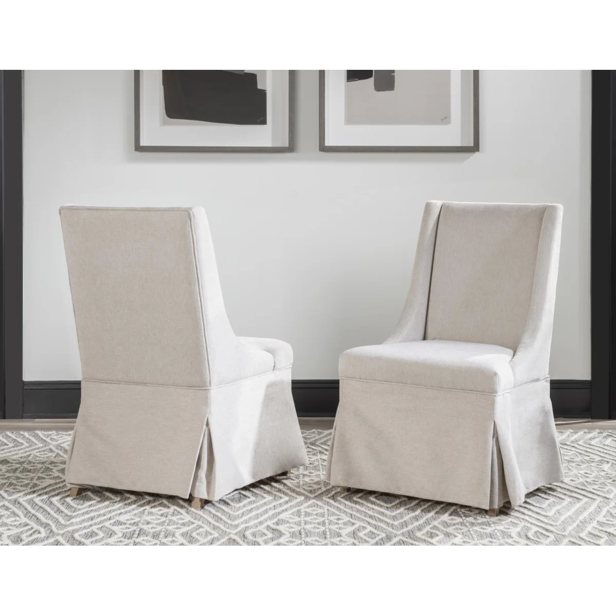 Slip Covered Chair Chairs & Benches Aged Driftwood 7