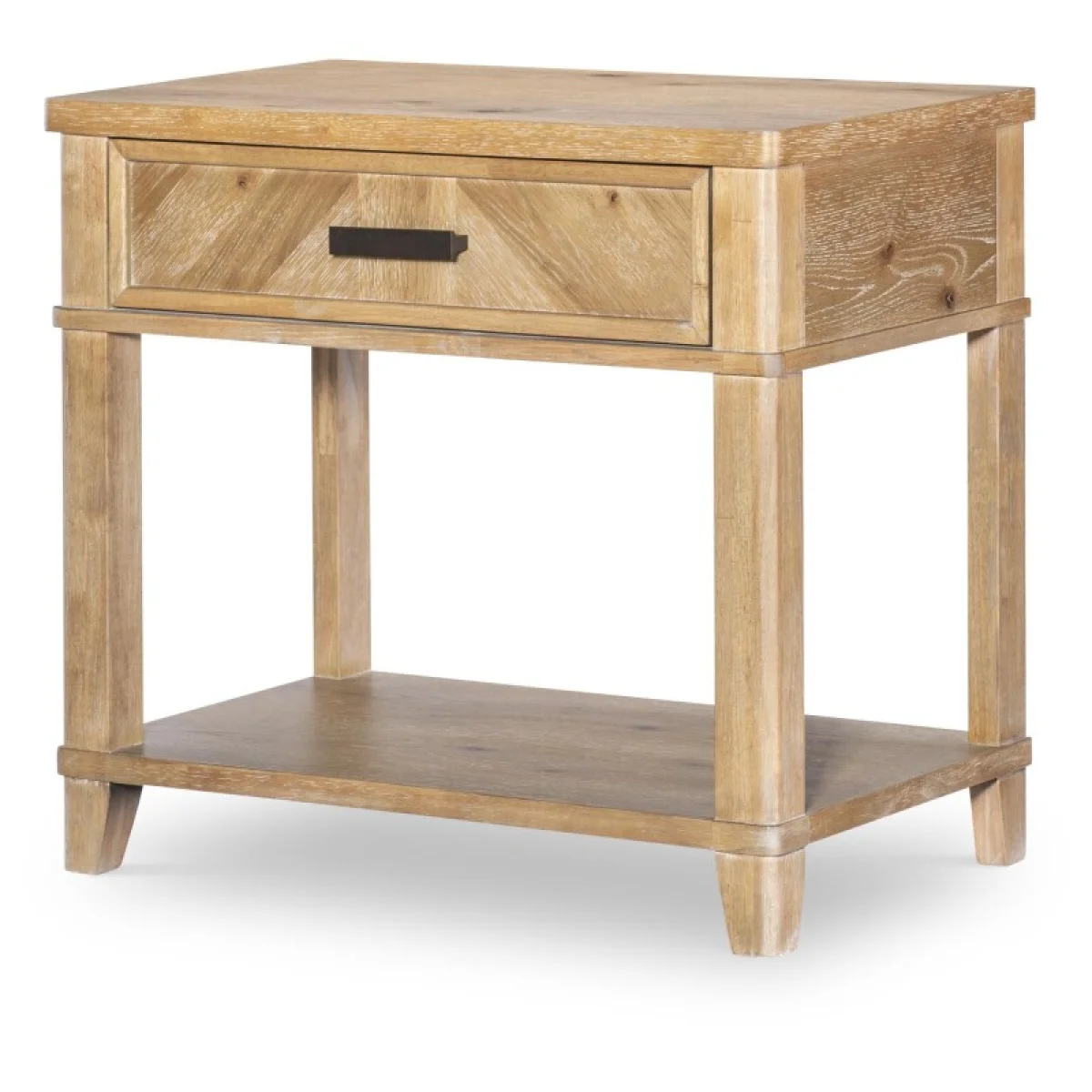 Open Nightstand Nightstands Aged Driftwood 4