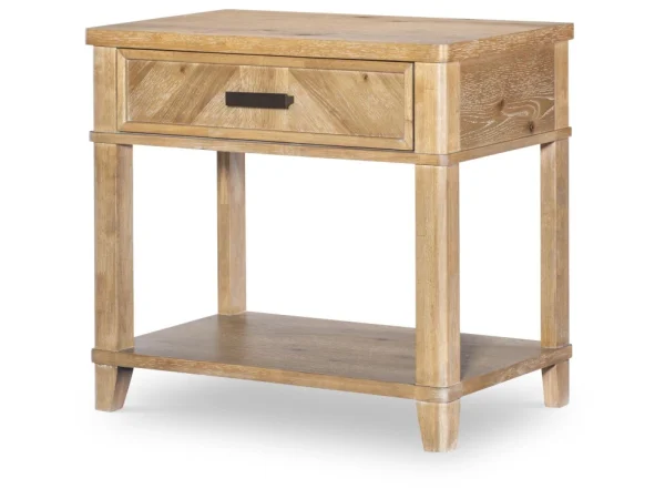 Open Nightstand Nightstands Aged Driftwood