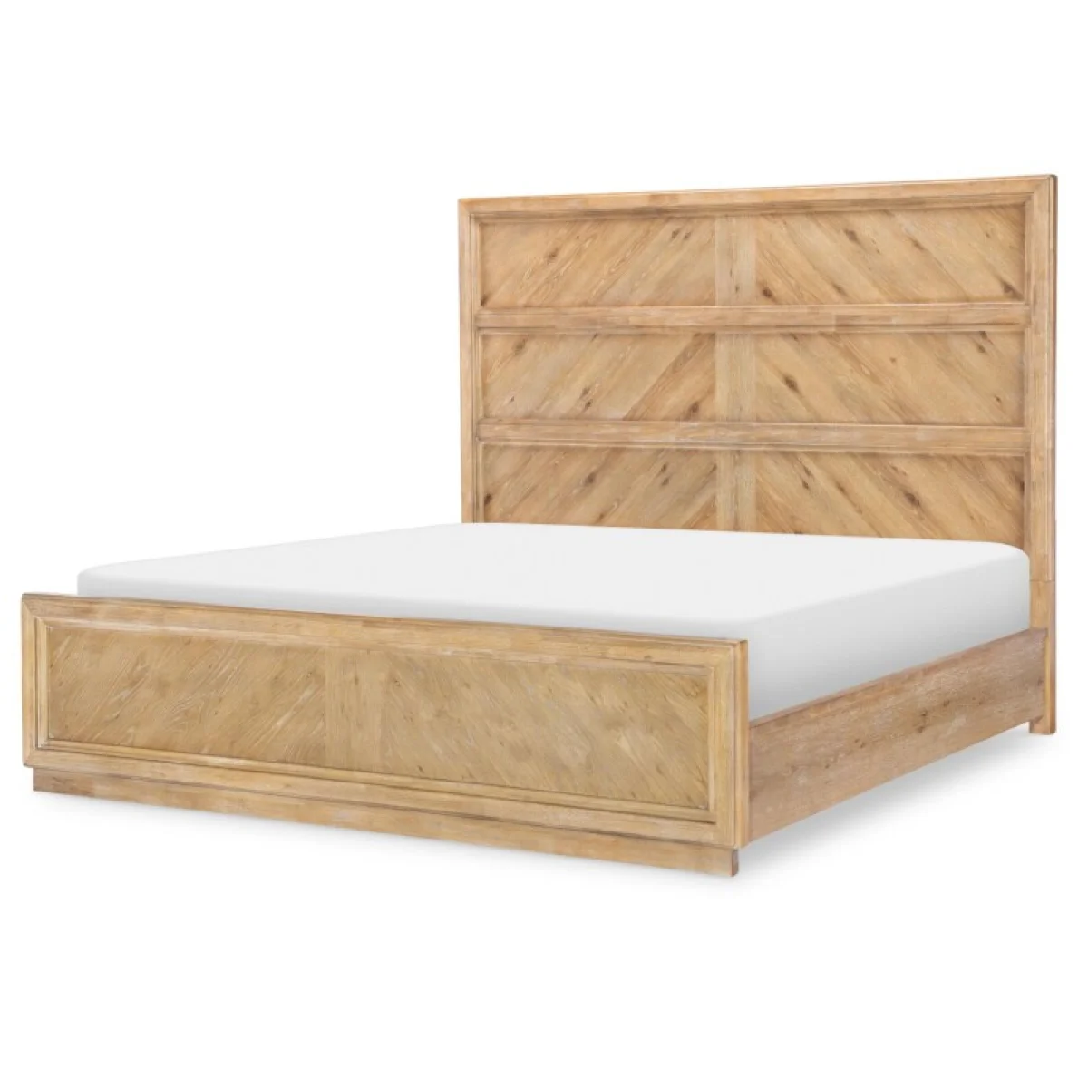 Complete Queen Panel Bed 5/0 Beds Aged Driftwood 4