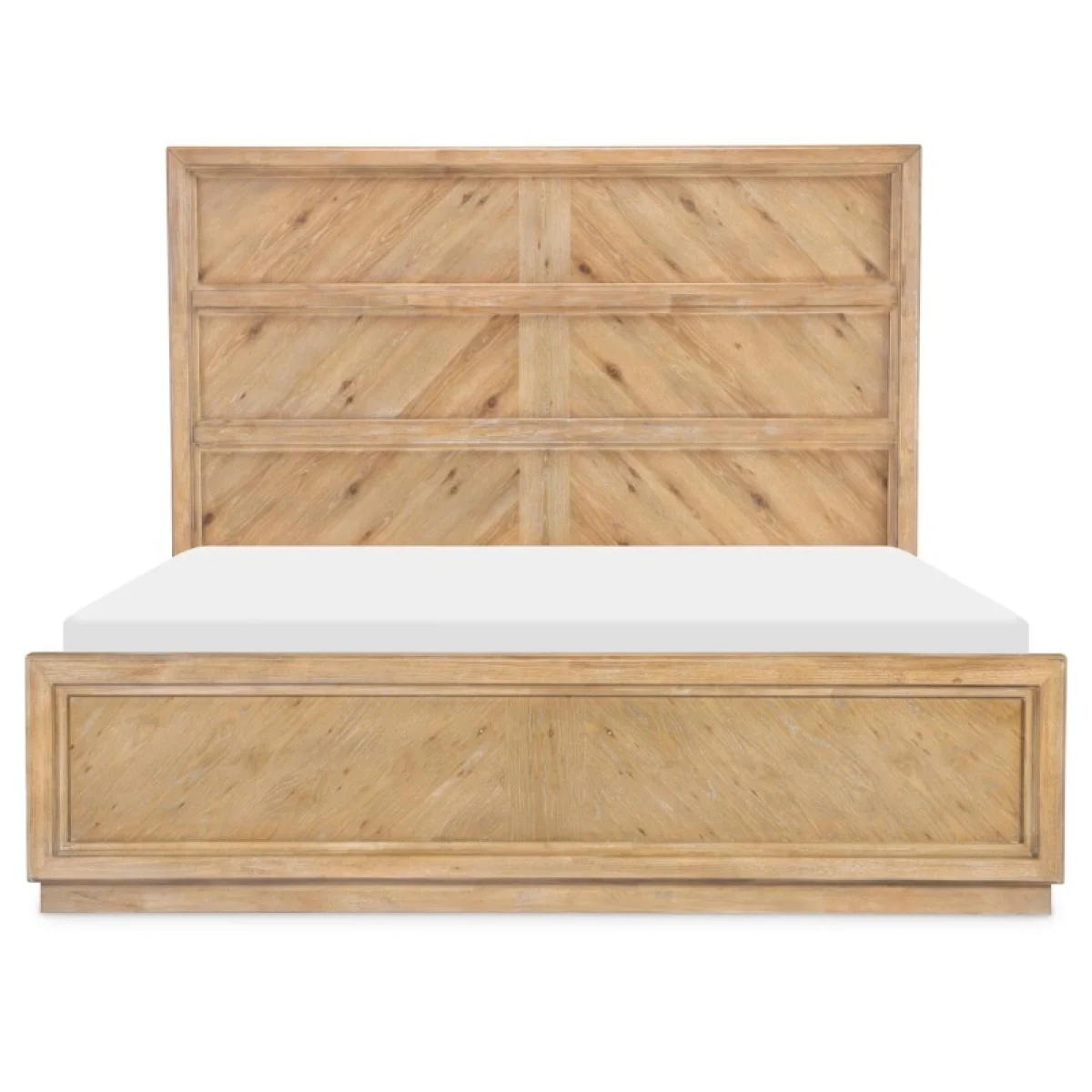 Complete Queen Panel Bed 5/0 Beds Aged Driftwood 7