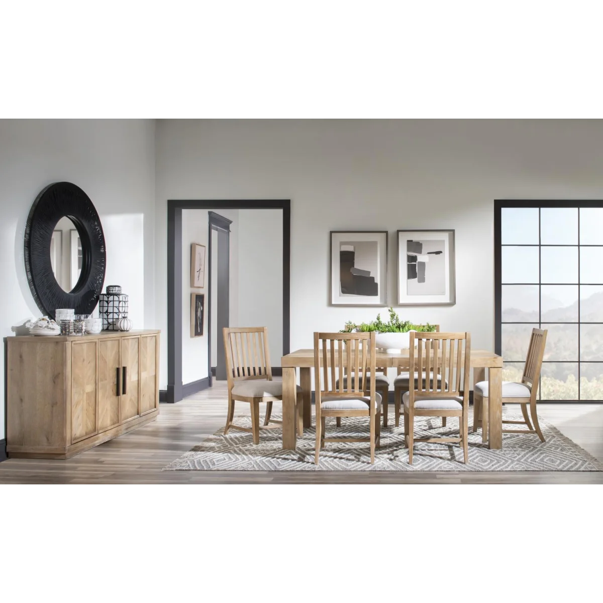 Slat Back Dining Chair Chairs & Benches Aged Driftwood 8