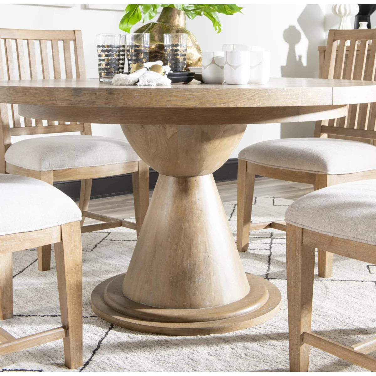 Complete Round Dining Table Dining Tables Aged Driftwood 13