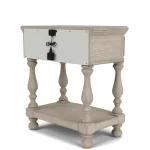 1-drawer Nightstand Nightstands Cream 24