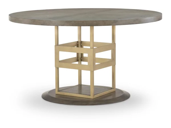 Complete Round Pedestal Table Dining Sets Brown