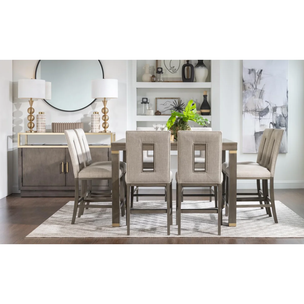 Counter Table 14 Butterfly Leaf Dining Tables Brown 9