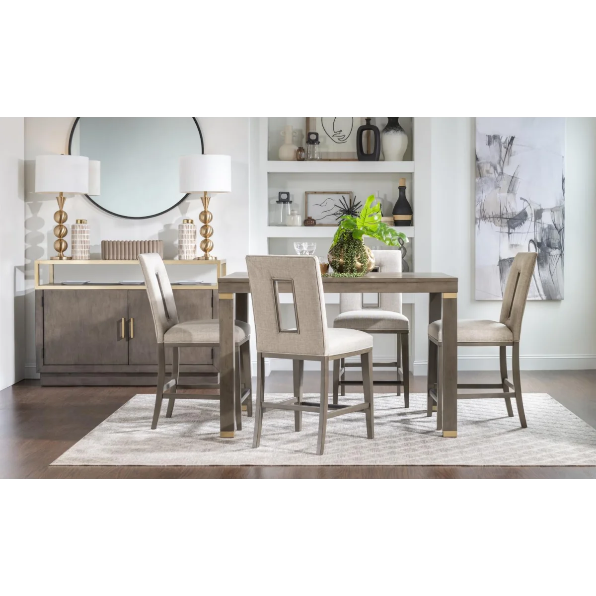 Counter Table 14 Butterfly Leaf Dining Tables Brown 10