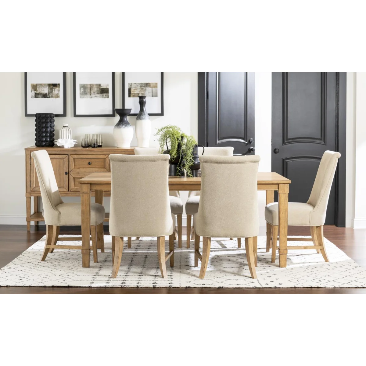 Credenza Dining Storage Cream 9
